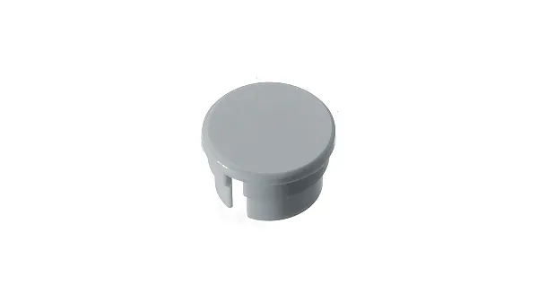 Dæksel 15mm lysegrå/mat