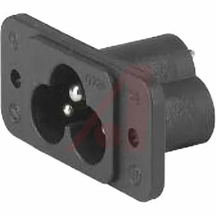 Lige IEC-konnektor, C6, Han,Lodde, 2,5A 250 V ac