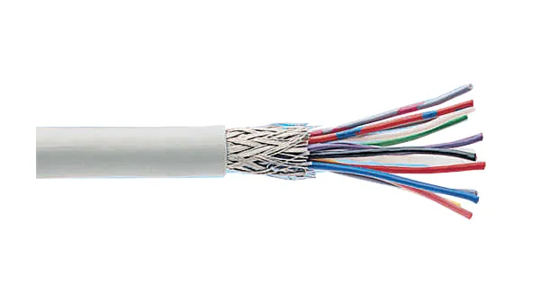 Multiparkabel PVC, skærmet, 10x2x0.14mm²