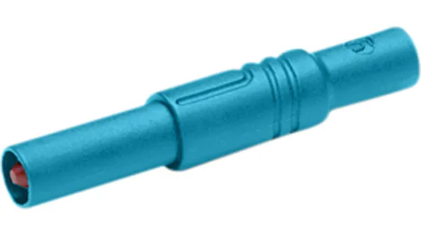 Sikkerhedsbanan stik 4mm CAT-III BLÅ