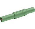 Sikkerhedsbanan stik 4mm CAT-III GRØN