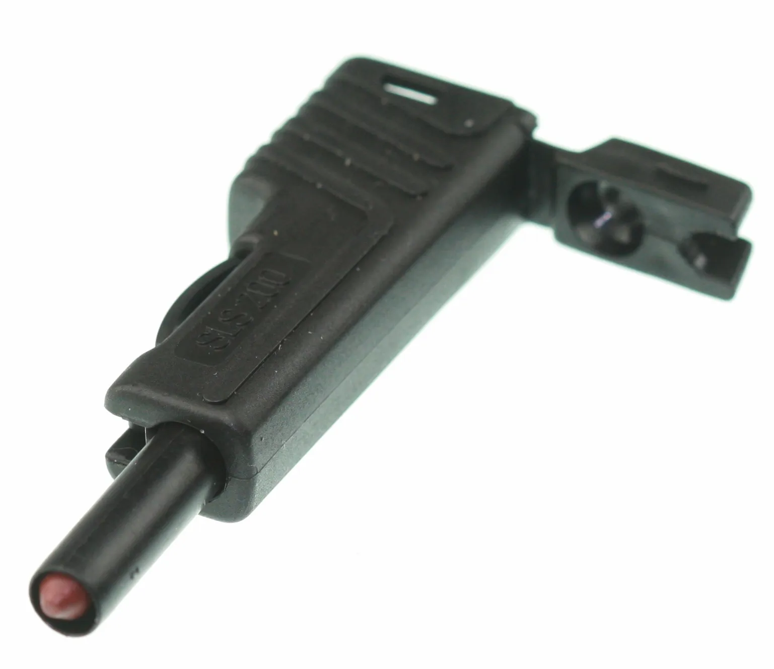 Sikkerhedsbanan stik 4mm stabelbar Sort