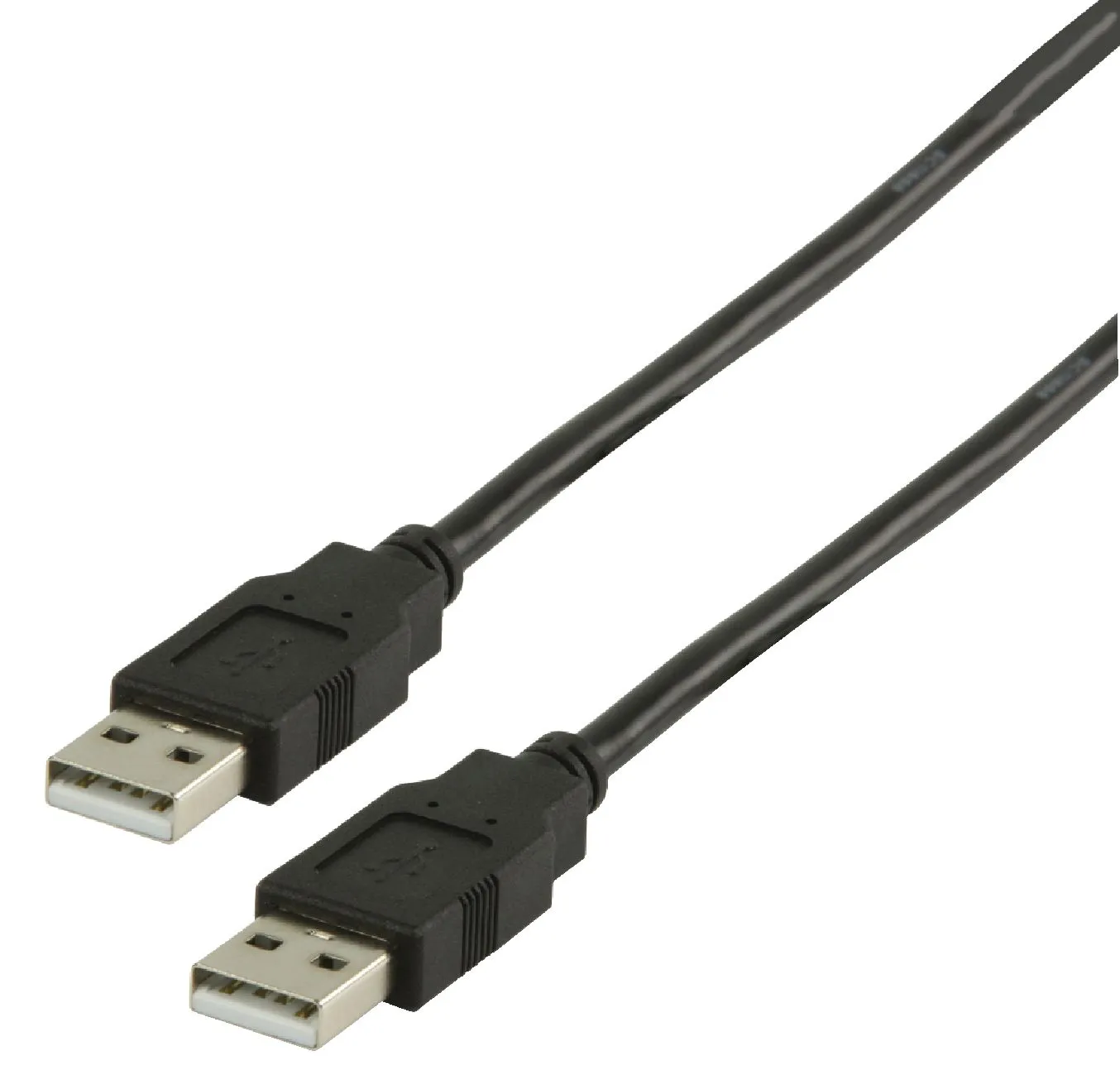 USB 2.0 Cable A Male - A Male Round 1.00 m Black