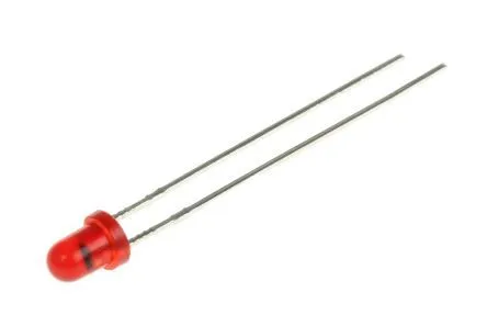 BLINKENDE LED 1,3-3,2mcd 1,5-2,5Hz. 60° 3mm RØD