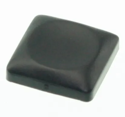 Tryktast Sort 18x18mm.