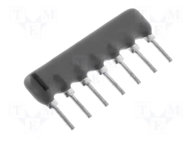 SIL-Resistor 6R/7P 1K2 2%