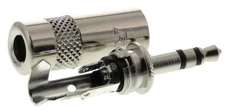 JACK stik 3,5mm stereo han, REAN (for kabel Ø max 4mm)
