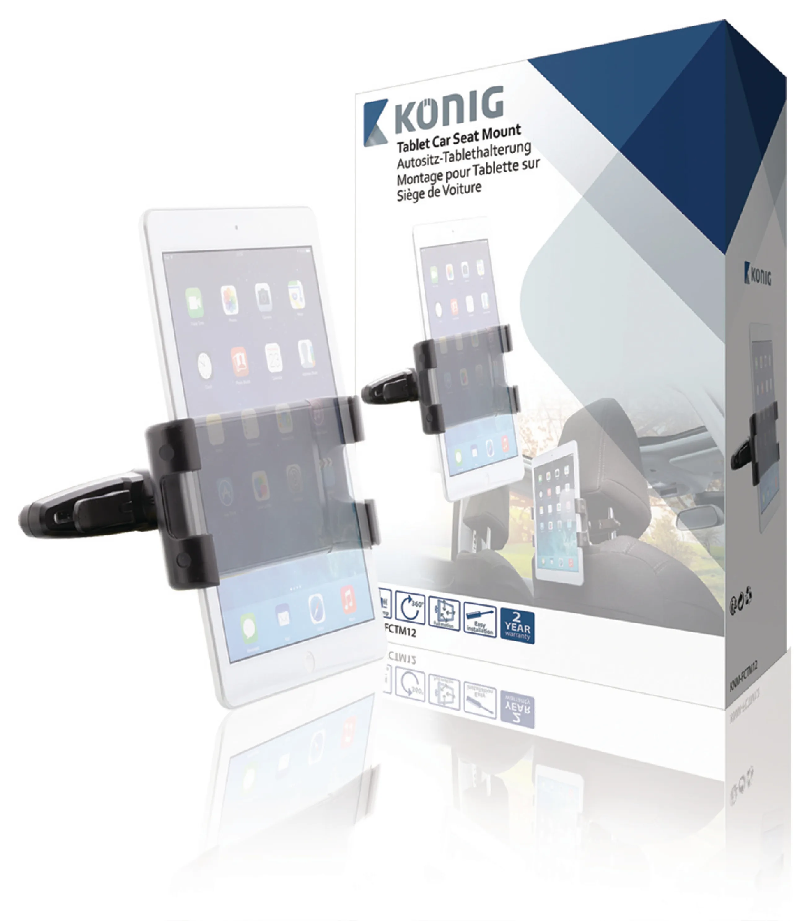 Tablet Car Mount 360 ° Full Motion 0.7 kg