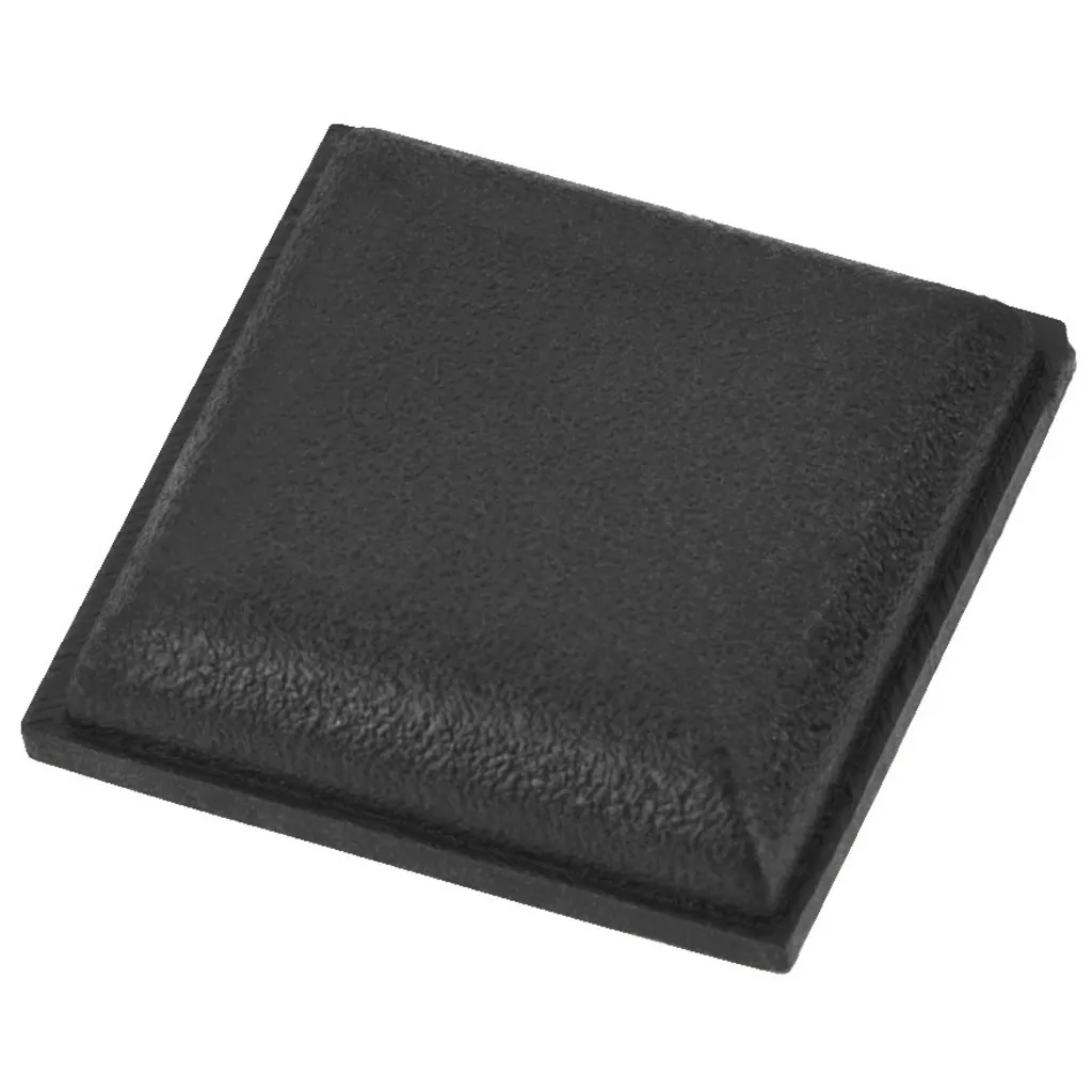 Gummifod Sort 13x13x3,5mm. 45 stk.
