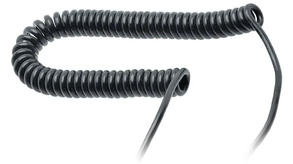 Spiralkabel 5x0,14,Shielded,Black,