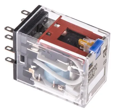 Relæ 2 x skifte 24VDC 10A 636R