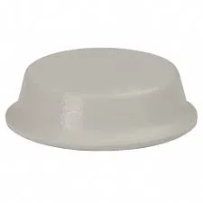 Gummifod Hvid Ø=12,7x3,5mm. 56 stk.