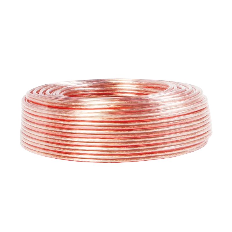 Højttalerkabel, 2x0.75 mm², Transparent, 25m