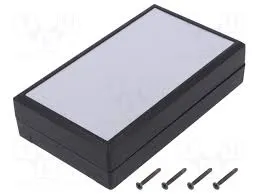 ABS Enclosure 145x85x,37 Black med batt.box