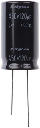 El Capacitor120μF 450V Ø=18x31,5mm.