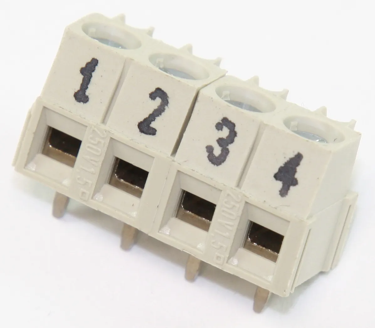 Term.Block 300V 4-Pole Grey/Grå