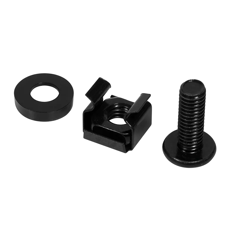 LogiLink® Monteringssæt M6, metal, sort, 3x50 stk