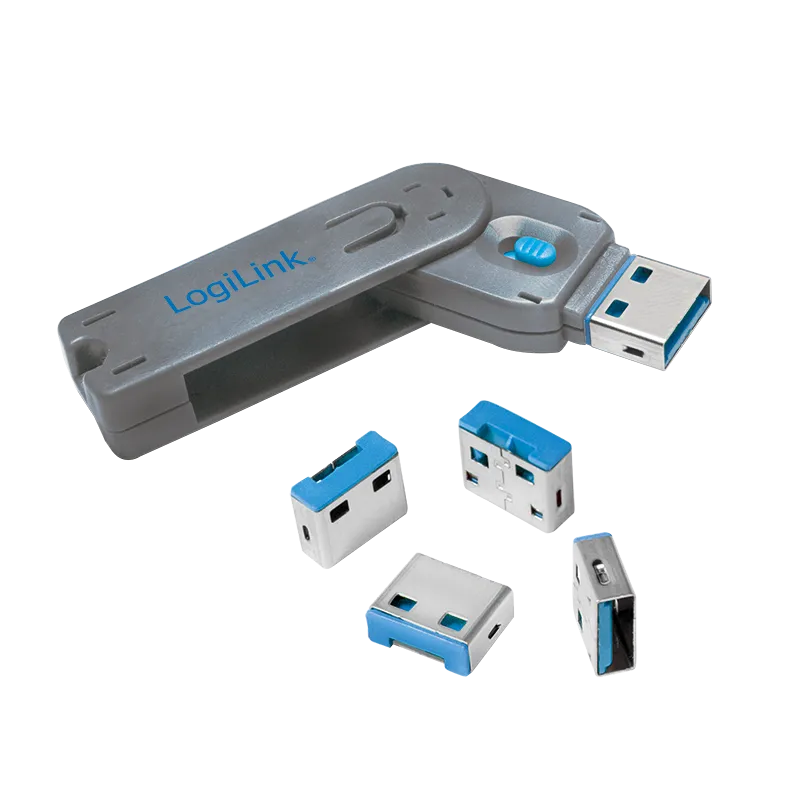 USB port blocker (1x key and 4x lock)