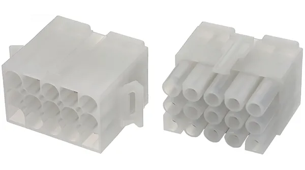 Multiple plug 6 polet (han og hun sæt)