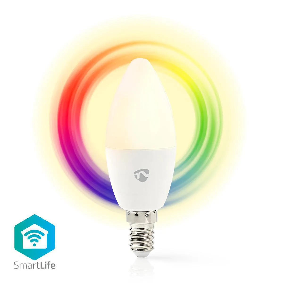 Smart LED-pære med Wi-Fi | Fuldfarve og varm hvid | E14