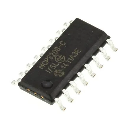 12-bit-Bit ADC Pseudo-differentiel, ubalanceret SPI, SOIC16