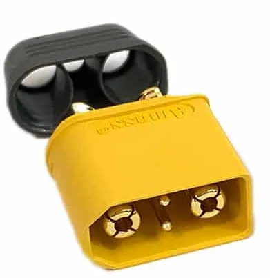Plug; DC supply; XT90; male; PIN: 4; for cable; soldered; 40A; 500V