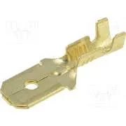 Flat Cabletab 6,3x0,8 0.5...1.5mm2 Brass