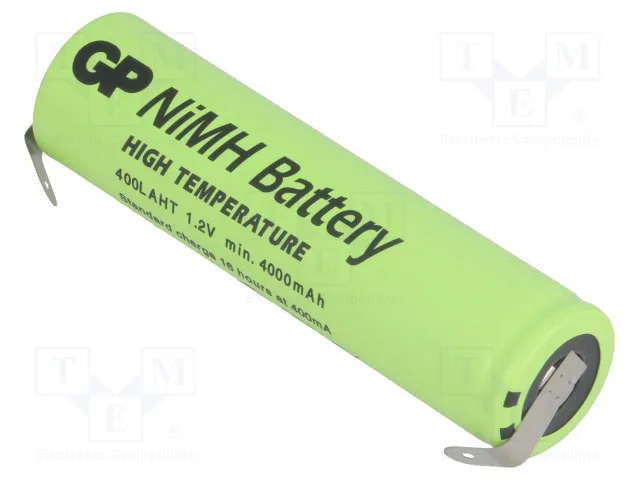 7/5A    18,3x71mm. Accu 3.7V 4000MAh Med loddeflige,