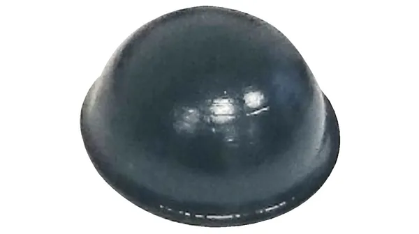 Gummifod Sort Ø=16x7,9mm. 40 stk.