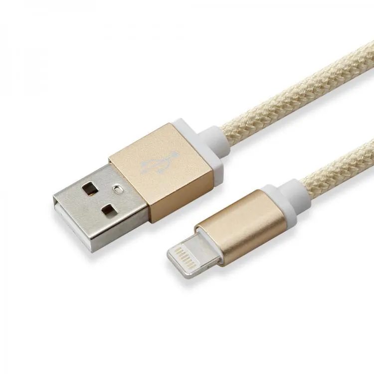 Iphone Lightning kabel, 1,5m, guld