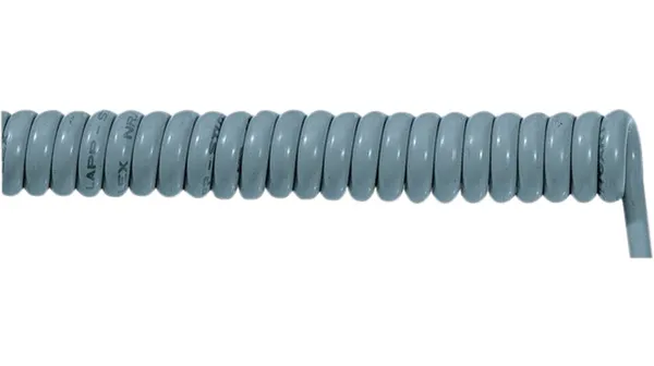 Spiralkabel 2x0,75 mm² 0,5/1,5mtr. GRÅ