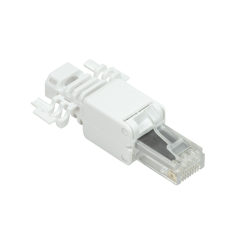 Værktøjsfrit Cat.6a/flex & solid/utp RJ45 netværkskonnektor