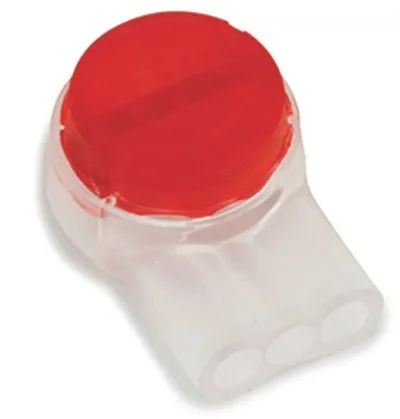 Presslok™ Splice ""Med Gel""Samlemuffe for 3 x monteringsledning Rød