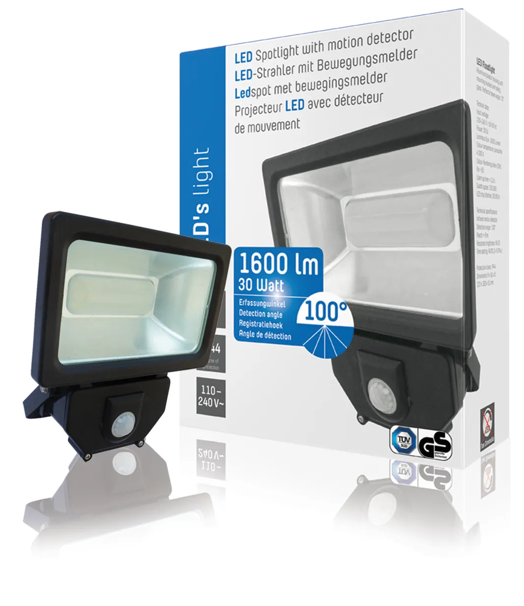 LED floodlight 30W sensor