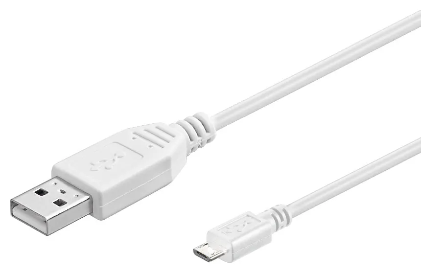USB 2.0 Hi-Speed cable (A) plug > micro (B) plug, 60cm