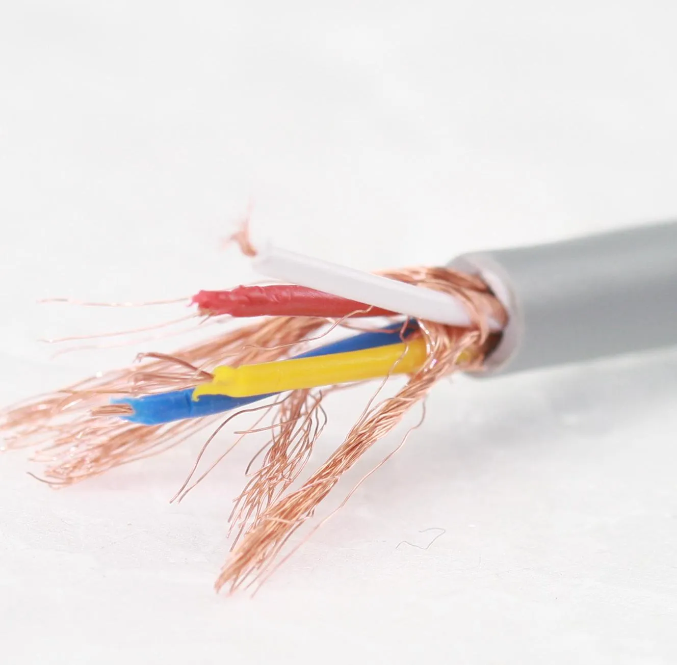4+4x0,14mm² Grå Individuelt skærmet