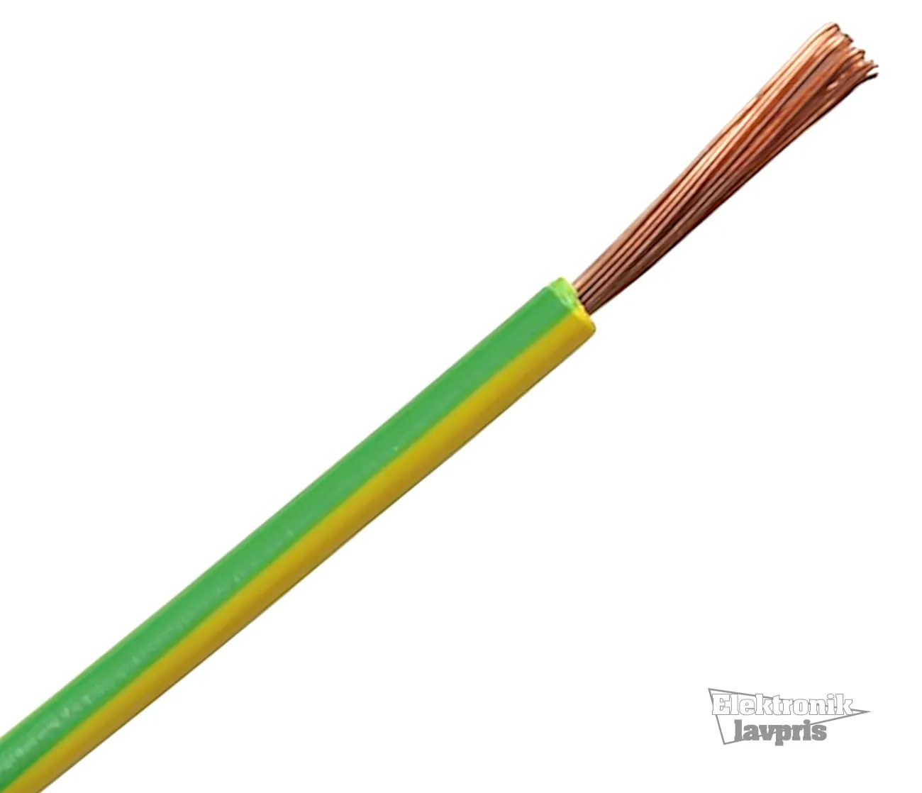 PVC-ledning H07V-K 4mm² Gul/Grøn