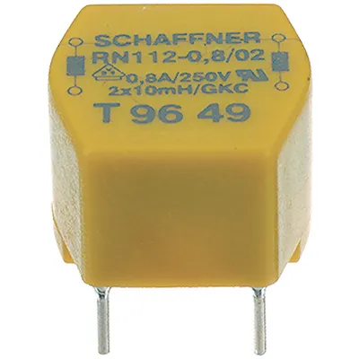 Induktans, radial 10 mH (2x) 0.8 A (2x), RN112-0,8/02