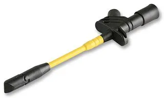 Sikkerhedstestklemme ø 4 mm Sort 1000 V, 10 A, CAT III