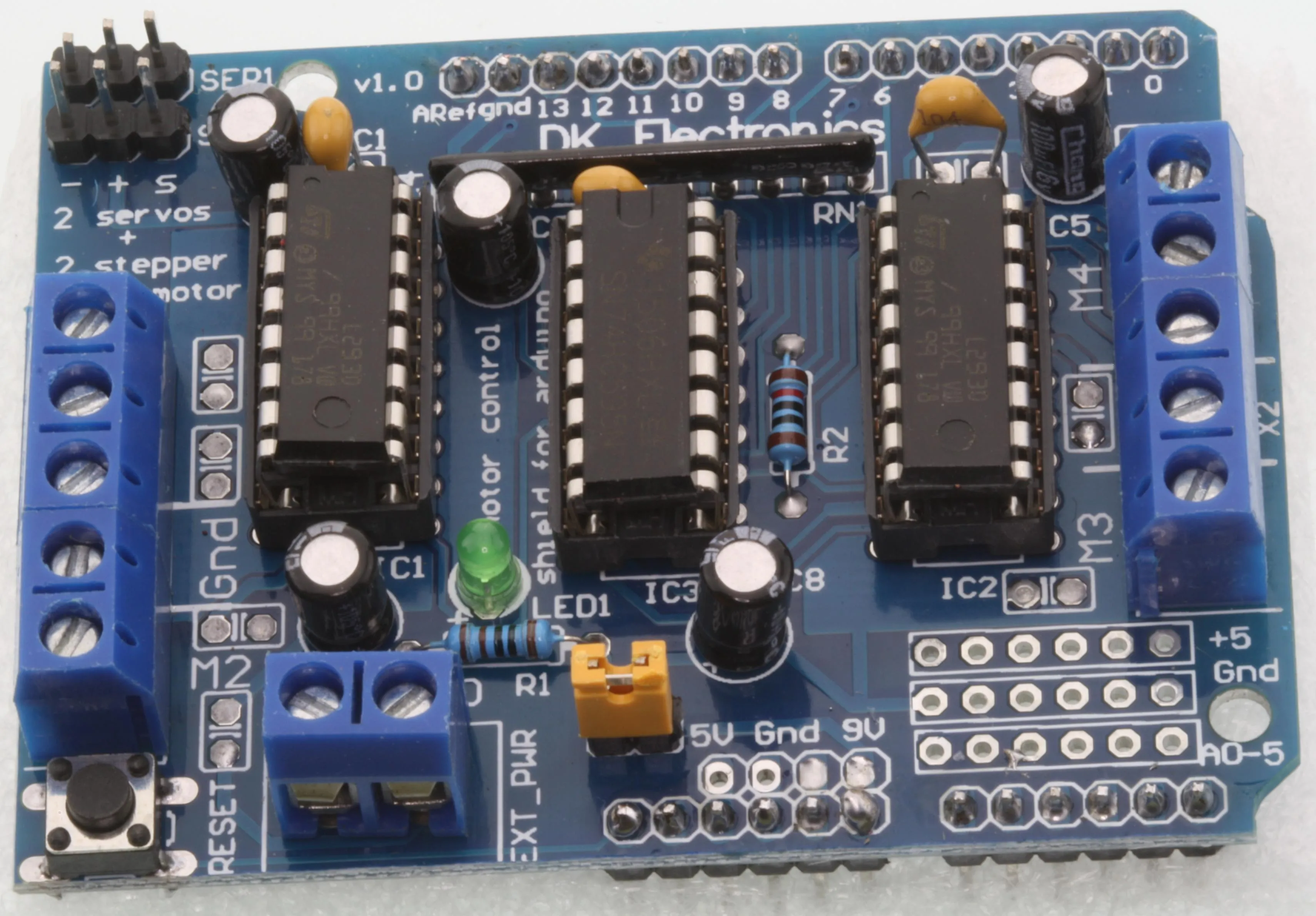 Motor Drive Shield L293D til Arduino
