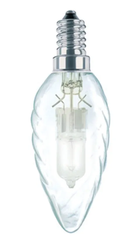 Halogen lampe C35 E14 Varm Hvid 42W Twisted