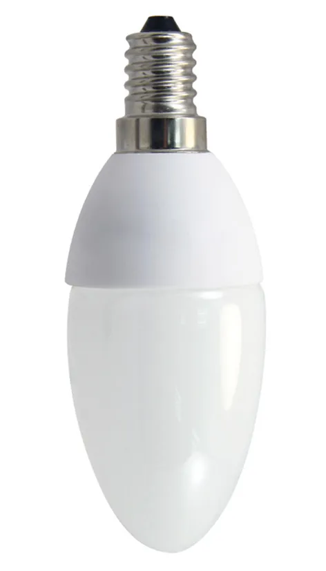 LED lampe, C37 E14 Kold Hvid 4,5W