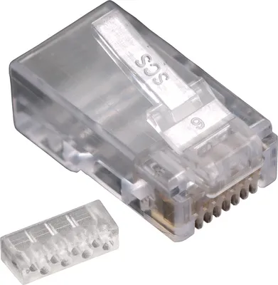 Cat.5e/solid/utp 8P8C RJ45 modular Plug for RUND kabel