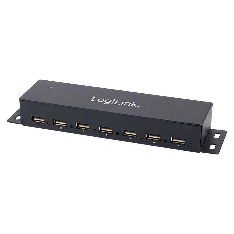 USB 2.0 Hub, 7-Port, Metal LogiLink®