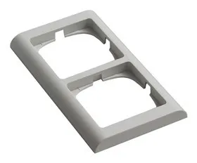 LK Fuga Ramme 63 2 modul Lysegrå