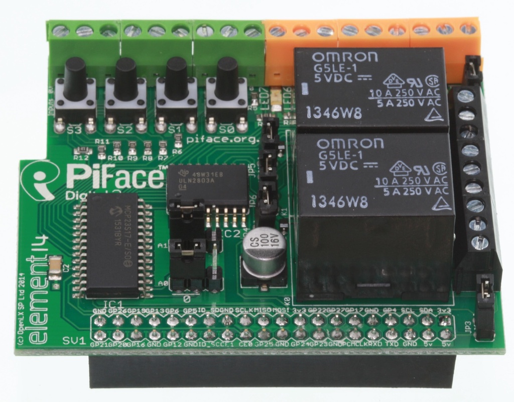 PIFACE I/O EXPANSION BOARD FOR RASPBERRY PI B+