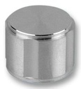 Aluminiumsknap for 6mm aksel, Ø20x15mm, ALU, UDEN indikatorstreg