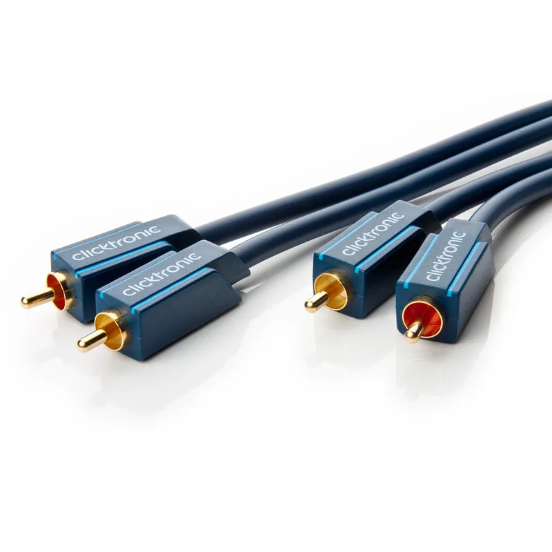 Clicktronic stereo phonokabel, 10m