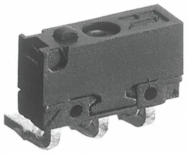 Mikroswitch, Stift stempel aktuator, 0.5 A @ 30 V dc
