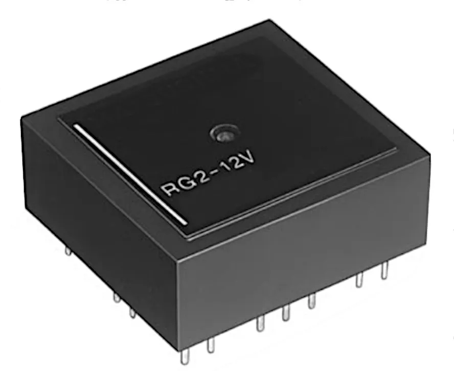 Relæ 2 x slutte + 2 x bryde 12VDC 1A 360R